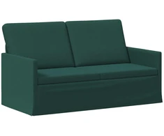 Dviejų vietų sofa Tamsiai žalia 150 x 81 x 82 cm Audinys