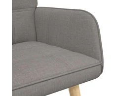 Dvitaškė sofa Taupe 115 x 61 x 87 cm Audinys