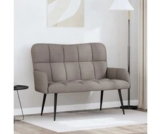 Dviejų vietų sofa Taupe 115 x 61 x 87 cm audinys