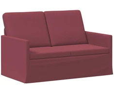 Dviejų vietų sofa Vyno raudona 130 x 81 x 82 cm Audinys