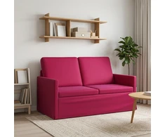 Dviejų vietų sofa Vyno raudona 130 x 81 x 82 cm Aksomas
