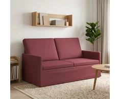 Dviejų vietų sofa Vyno raudona 150 x 81 x 82 cm Audinys