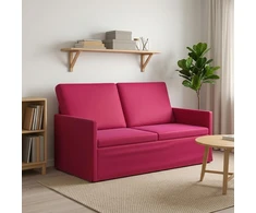 Dviejų vietų sofa Vyno raudona 150 x 81 x 82 cm Aksomas