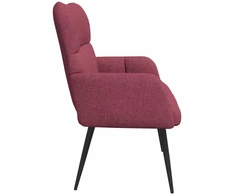 Dvitaškė sofa Vyno raudona 115 x 61 x 87 cm Audinys