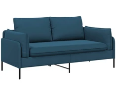 Dvitaškė sofa 2 vietos Mėlyna 188 x 81 x 89 cm Aksomas