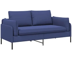 Dvitaškė sofa 2 vietos Policijos mėlyna 188 x 81 x 89 cm