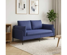 Dvitaškė sofa 2 vietos Policijos mėlyna 188 x 81 x 89 cm
