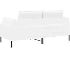 Dvitaškė sofa Balta 188 x 81 x 89 cm Audinys