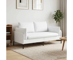 Dvitaškė sofa Balta 188 x 81 x 89 cm Audinys