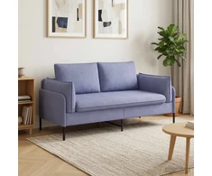 Dvitaškė sofa Džinsinės mėlynos 188 x 81 x 89 cm Audinys
