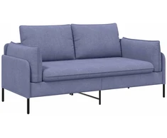 Dvitaškė sofa Džinsinės mėlynos 188 x 81 x 89 cm Audinys