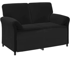 Dvitaškė sofa Juoda 138 x 83 x 95 cm Aksomas