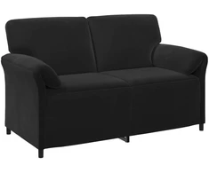 Dvitaškė sofa Juoda 158 x 83 x 95 cm Aksomas