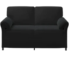 Dvitaškė sofa Juoda 158 x 83 x 95 cm Aksomas
