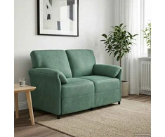 Dvitaškė sofa Jūrinė žalia 138 x 83 x 95 cm Aksomas