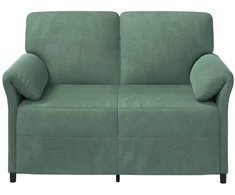 Dvitaškė sofa Jūrinė žalia 138 x 83 x 95 cm Aksomas