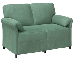 Dvitaškė sofa Jūrinė žalia 138 x 83 x 95 cm Aksomas