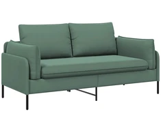 Dvitaškė sofa Jūrinė žalia 188 x 81 x 89 cm Aksomas