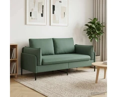 Dvitaškė sofa Jūrinė žalia 188 x 81 x 89 cm Aksomas