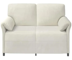 Dvitaškė sofa Kreminė 138 x 83 x 95 cm Aksomas