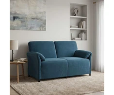 Dvitaškė sofa Mėlyna 158 x 83 x 95 cm Aksomas