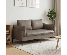 Dvitaškė sofa Pilka 188 x 81 x 89 cm Dirbtinė oda