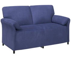 Dvitaškė sofa Policijos mėlyna 158 x 83 x 95 cm Aksomas