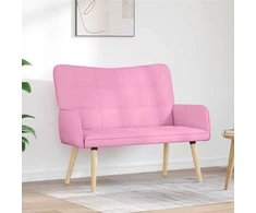 Dvitaškė sofa Rožinė 115 x 61 x 87 cm Audinys