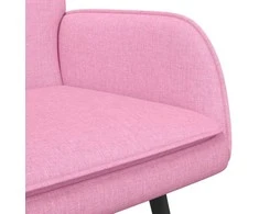 Dvitaškė sofa Rožinė 115 x 61 x 87 cm Audinys