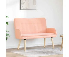 Dvitaškė sofa Rožinė 115 x 61 x 87 cm Bouclé