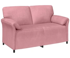 Dvitaškė sofa Rožinė 158 x 83 x 95 cm Aksomas