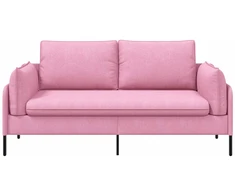 Dvitaškė sofa Rožinė 188 x 81 x 89 cm Audinys