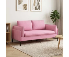 Dvitaškė sofa Rožinė 188 x 81 x 89 cm Audinys
