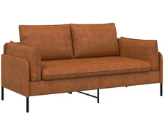 Dvitaškė sofa Ruda 188 x 81 x 89 cm Dirbtinė oda
