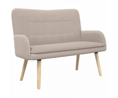 Dvitaškė sofa Šviesiai pilka 115 x 61 x 87 cm Bouclé
