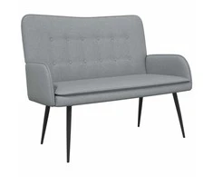 Dvitaškė sofa Šviesiai pilka 115 x 61 x 87 cm Audinys