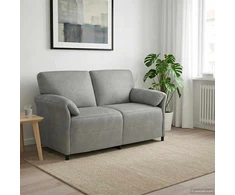 Dvitaškė sofa Šviesiai pilka 158 x 83 x 95 cm Aksomas