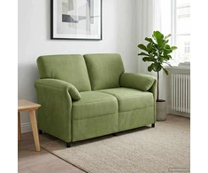 Dvitaškė sofa Šviesiai žalia 138 x 83 x 95 cm Aksomas
