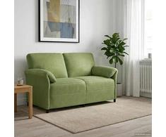 Dvitaškė sofa Šviesiai žalia 158 x 83 x 95 cm Aksomas