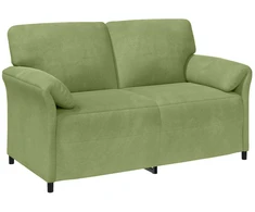 Dvitaškė sofa Šviesiai žalia 158 x 83 x 95 cm Aksomas