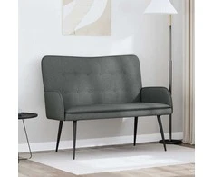 Dvitaškė sofa Tamsiai pilka 115 x 61 x 87 cm Audinys