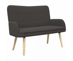 Dvitaškė sofa Tamsiai pilka 115 x 61 x 87 cm Bouclé