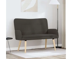 Dvitaškė sofa Tamsiai pilka 115 x 61 x 87 cm Bouclé