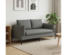 Dvitaškė sofa Tamsiai pilka 188 x 81 x 89 cm Audinys