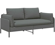 Dvitaškė sofa Tamsiai pilka 188 x 81 x 89 cm Audinys