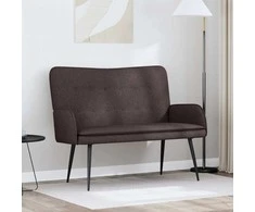 Dvitaškė sofa Tamsiai rudas 115 x 61 x 87 cm Audinys