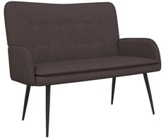 Dvitaškė sofa Tamsiai rudas 115 x 61 x 87 cm Audinys