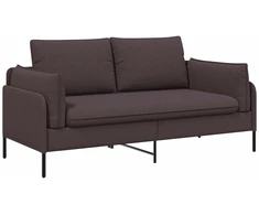 Dvitaškė sofa Tamsiai rudas 188 x 81 x 89 cm Audinys