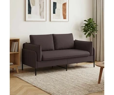 Dvitaškė sofa Tamsiai rudas 188 x 81 x 89 cm Audinys
