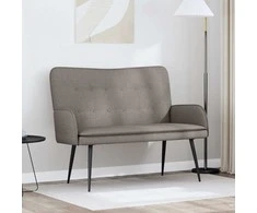 Dvitaškė sofa Taupe 115 x 61 x 87 cm Audinys